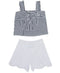 Rare Editions Baby Girls 2-Pc. Striped Cotton Top & Shorts Set 18 Months
