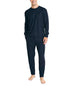 Nautica Mens 2-Pc Relaxed-Fit Waffle-Knit TShirt & Pajama Pants Set Navy Size XL