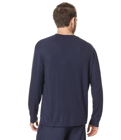 Nautica Mens 2-Pc Relaxed-Fit Waffle Knit T-Shirt & Pajama Pants Set Navy Size S