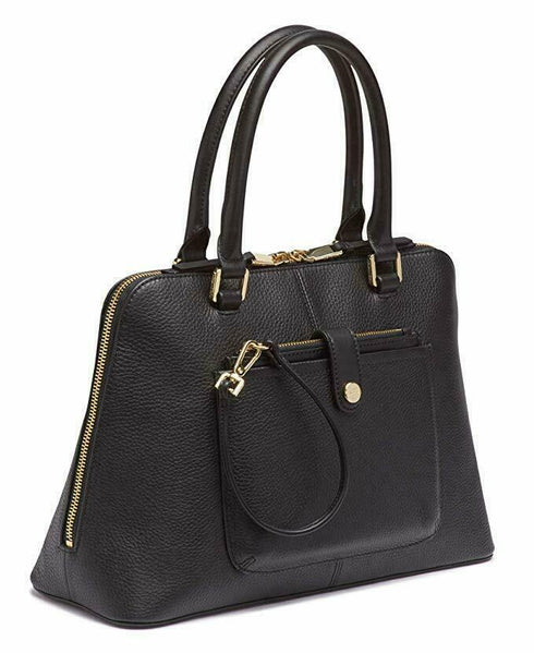 Calvin Klein Blanche Pebble Leather Dome Satchel $248