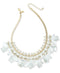 NC International Concepts Gold-Tone Petal Shaky Statement Necklace, 18″ + 3″