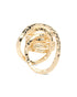 Alexis Bittar Hammered Coil Link Ring Size 8