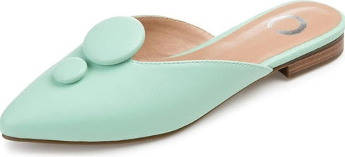 Journee Collection Women's Mallorie Button Slip On Mules Mint 9M