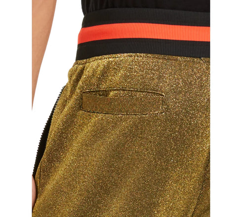 INC Men's Disco Jogger Pants Gold Metallic Size Large