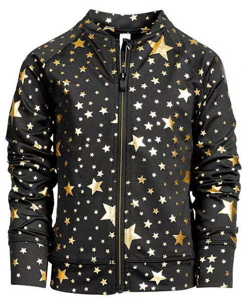 Ideology Toddler Girls Star-Print Zip-up Active Jacket Size 2T