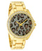 INC International Concepts Women's Gold-Tone Bracelet Watch 38mm Leopard Print