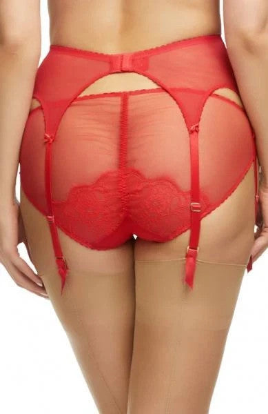 Dita Von Teese Muse Suspender Garter Belt Red Size XS