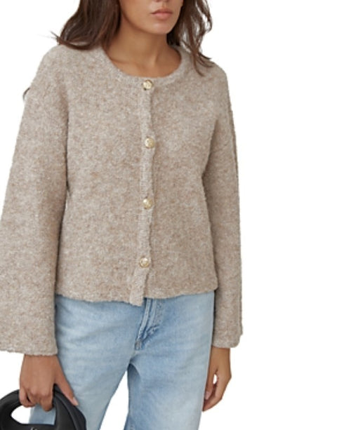 4th & Reckless Darya Cardigan Taupe Size XS