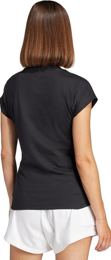 adidas Women's Essentials Linear Cotton T-Shirt Black XL