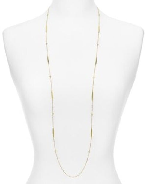 Nadri Bezel Set Station Chain Necklace 30" MSRP $115