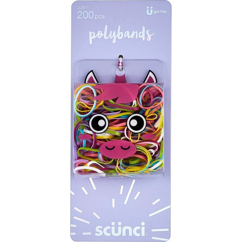 Scunci Google Eyes Polyband Container 200 Pcs Multi-Color New