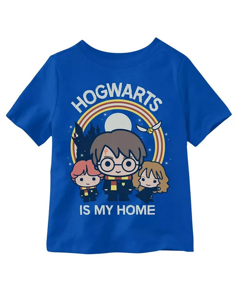 HARRY POTTER Little Boys Hogwarts is My Home Graphic T-shirt Blue Size 7