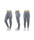 Galaxy By Harvic Women's Loose Fit Jogger Pants Zipper Pockets Heather Gray L