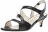 Bettye Muller Women's Sandy Kitten Heel Sandals Size 7 Eur 37.5 Black Msrp $299