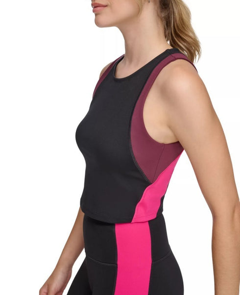 Calvin Klein Performance Women's Performance Colorblock Crop Top Pink S
