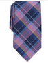 Club Room Men's Classic Plaid Tie, Pink, Blue