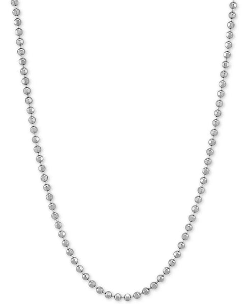 Giani Bernini Bead Link 18” Chain Necklace in Sterling Silver New
