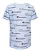 CHAMPION Little Boys Shadow Script Tee All Over Script Print Blue Size 6