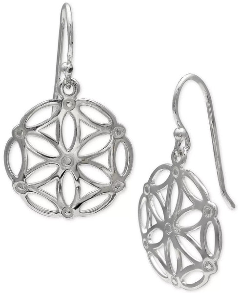 Giani Bernini Filigree Open Circle Drop Earrings in Sterling Silver