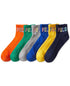 Polo Ralph Lauren Men Outlined 6-Pk Quarter Socks Multi Fits Shoe 6-12.5