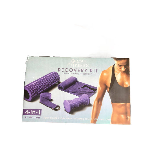Lomi Fitness Recovery Kit 4-Piece Home Fitness Set, Purple