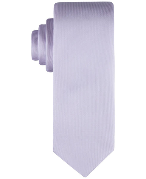 Calvin Klein Mens Unison Solid Tie Lilac Purple Necktie