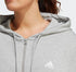 adidas Women's Plus Size Cotton French Terry Logo Hoodie Gray 3X