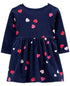 CARTER'S Baby Girls Heart-Print Dress 18 Months