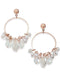 I.N.C. Rose Gold-Tone Shaky Bead Hoop Drop Earrings