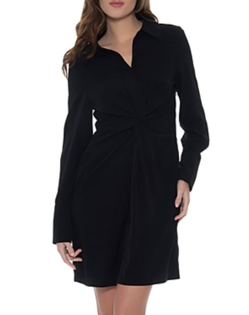 Gracia Twist Front Dress Black Size L