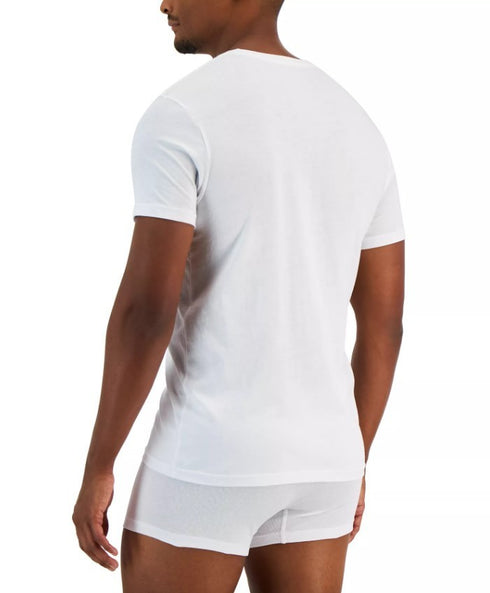 Alfani Men's 4-Pk. Classic-Fit Solid Cotton Undershirts White XL