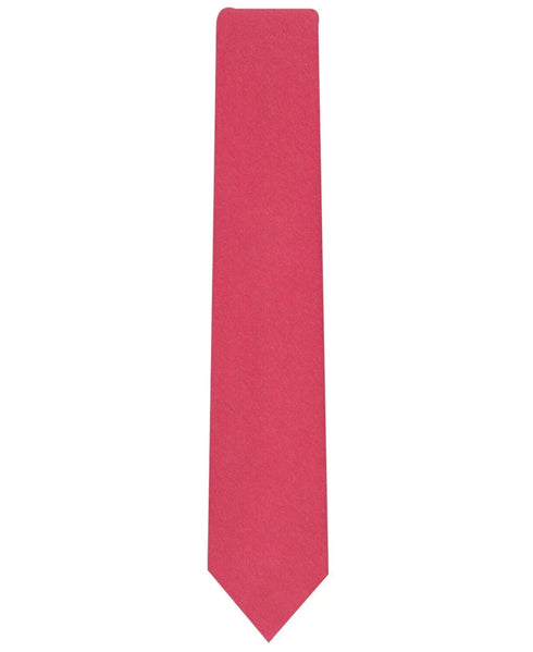 Club Room Men's One Size Classic Width Solid Tie, Red, NwT