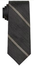 Michael Kors Men's Classic Design Spaced-Out Stripe Tie - Med Beige Gray
