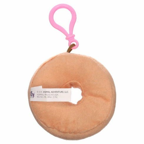 Glitzy Clips Sprinkle Donut Mini Plush Keychain Glitzy Book Bag Backpack New