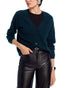 C by Bloomingdale's Cashmere Cashmere V Neck Cardigan Dark Green M