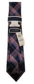 Club Room Men's Classic Plaid Tie, Pink, Blue