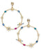 Thalia Sodi Gold Celestial Hoop Drop Earrings