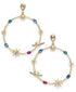 Thalia Sodi Gold Celestial Hoop Drop Earrings