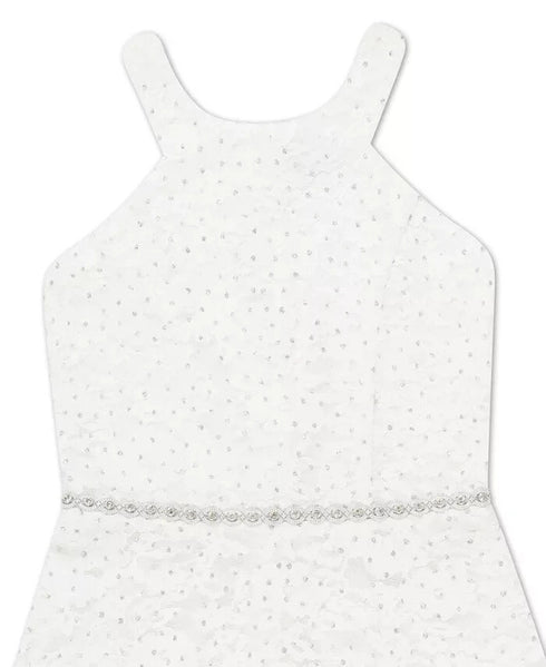 Speechless Kids Embellished Glitter Lace Bodice Dress Big Girls Size 10