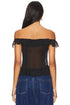 LIONESS Timeless Ruffle Top Black Size M