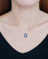 GIANI BERNINI Cubic Zirconia & Enamel Teardrop Pendant Necklace Sterling Silver