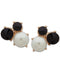Anne Klein Gold-Tone Stone & Imitation Pearl Cluster Clip-On Stud Earrings