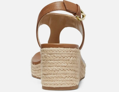 Michael Kors Laney Thong Espadrille Sandals Luggage 5.5M Brown