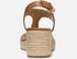 Michael Kors Laney Thong Espadrille Sandals Luggage 5.5M Brown