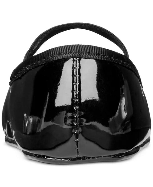 FIRST IMPRESSIONS Baby Girls Patent Ballet Flats Black Size 3