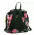 Steve Madden Lily Backpack w/ Removable Belt Bag Black & Pink Floral
