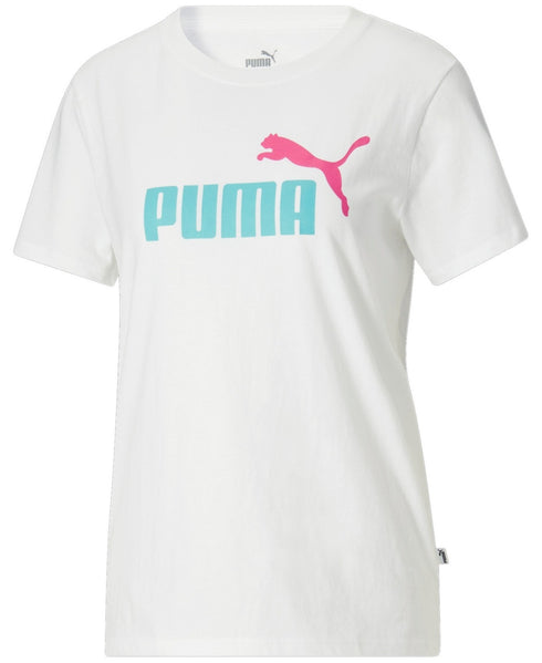 Puma Women's Essentials Graphic Short Sleeve T-Shirt White XS