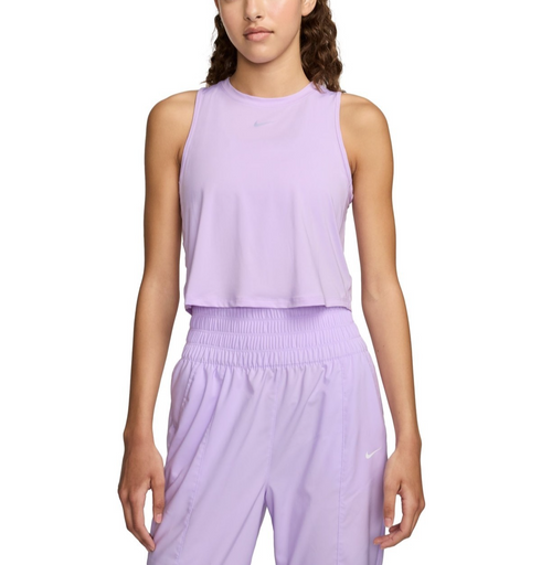 Nike Women's Solid One Classic Dri-FIT Cropped Tank Top Lilac M