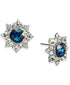 Charter Club 2/3rd" Silver-Tone Crystal Flower Stud Earrings