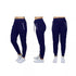 Galaxy By Harvic Women's Loose Fit Jogger Pants Zipper Pockets Navy L
